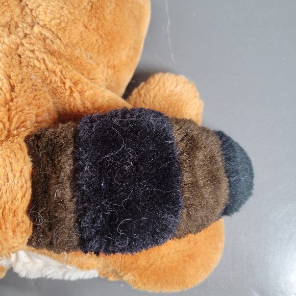 Russ Berrie Rollo Puppet Plush Brown Raccoon Hand Puppet 9" Vintage Toy - Picture 5 of 16